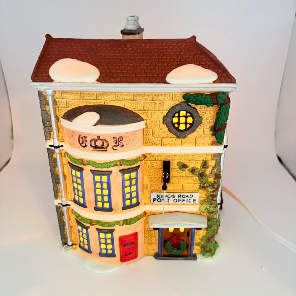 Dept 56 Dickens Village King's Road Post Office Porcelain Building 5801-7